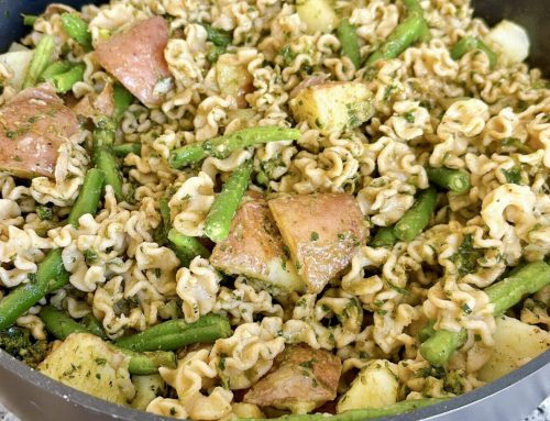 Gemelli with Pesto, Potatoes and Green Beans