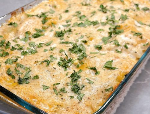White Cheese and Chicken Lasagna