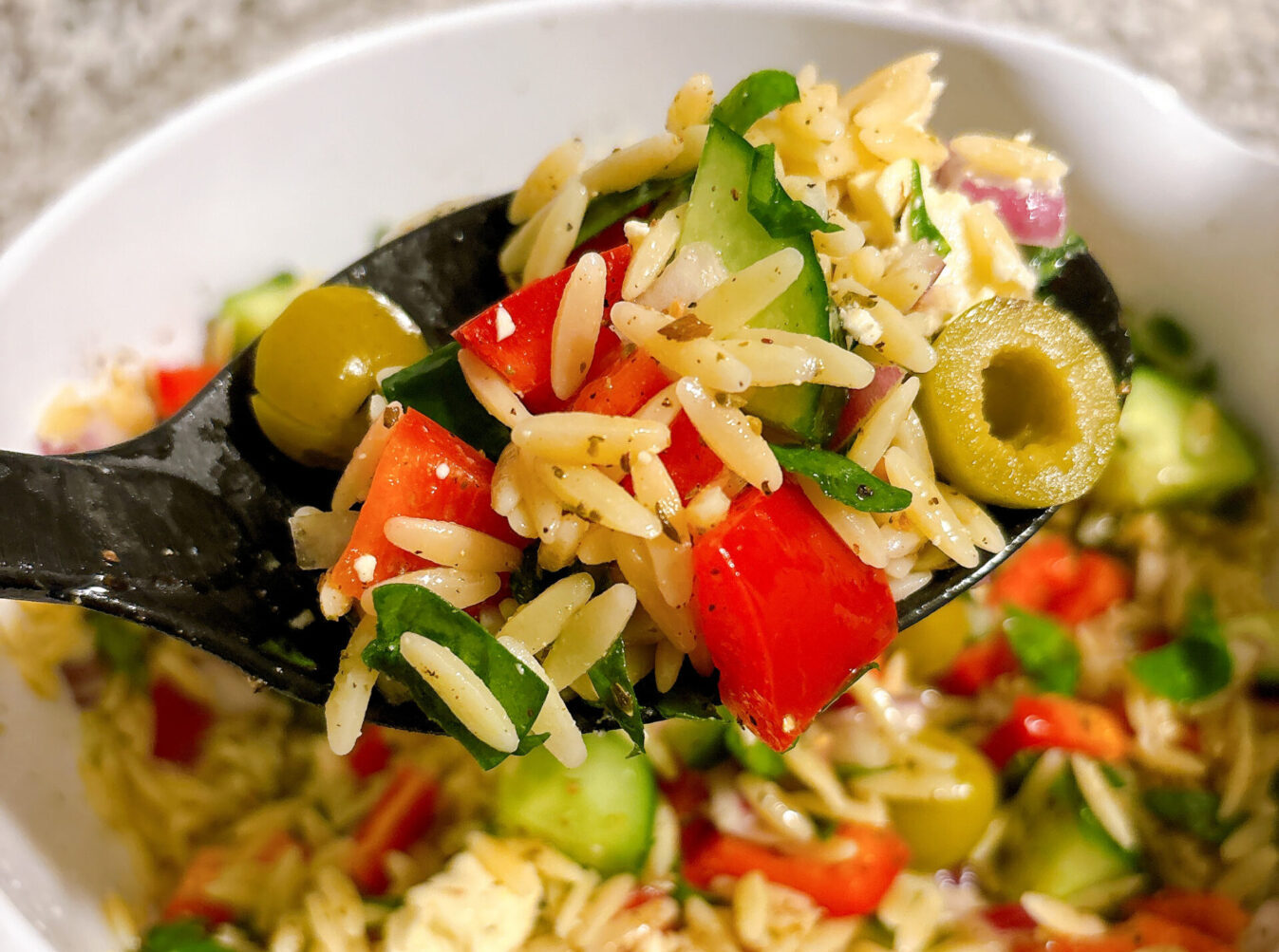 Amazing Mediterranean Orzo Salad