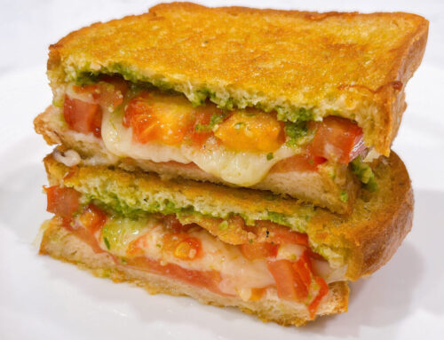 Basil Mozzarella Grilled Cheese