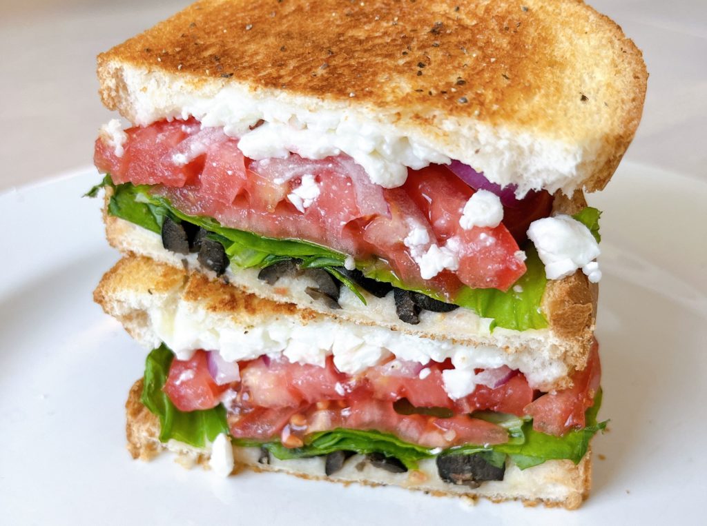 Mediterranean Grilled Cheese Sandwich | Vegetarian Recipes | Butter Be Tasty