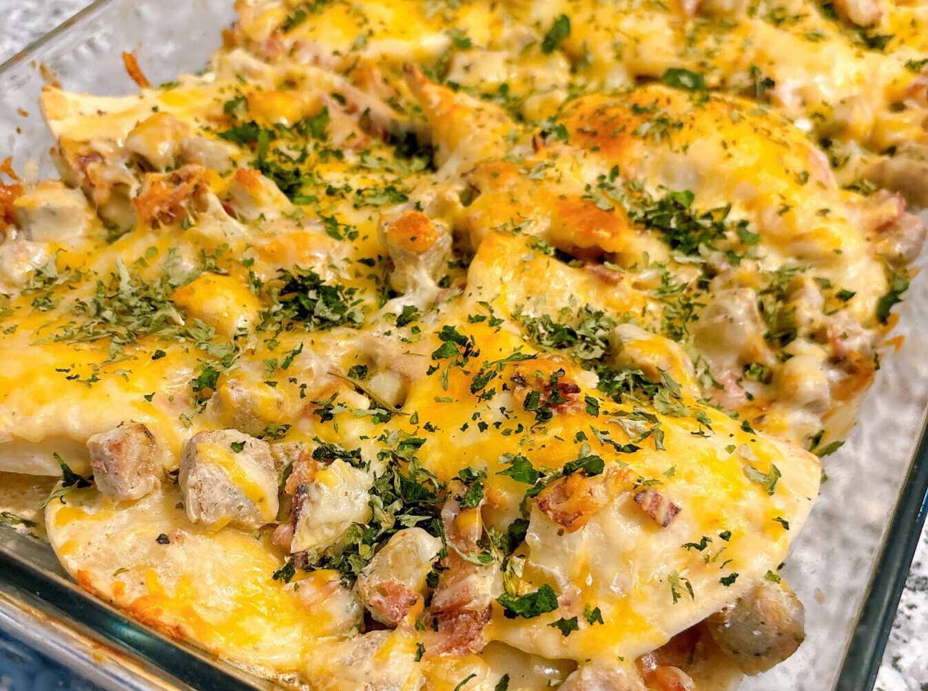 One Pot Perogie Casserole Bake