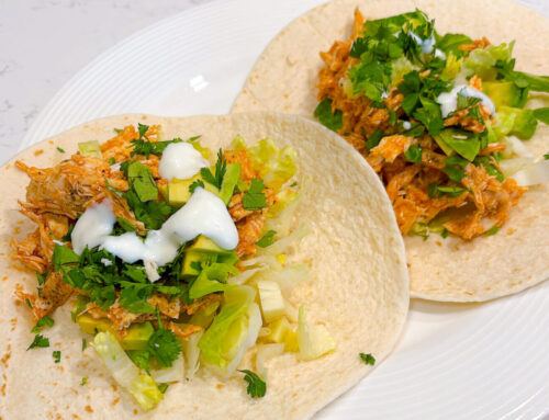 Skinny Buffalo Chicken Tacos