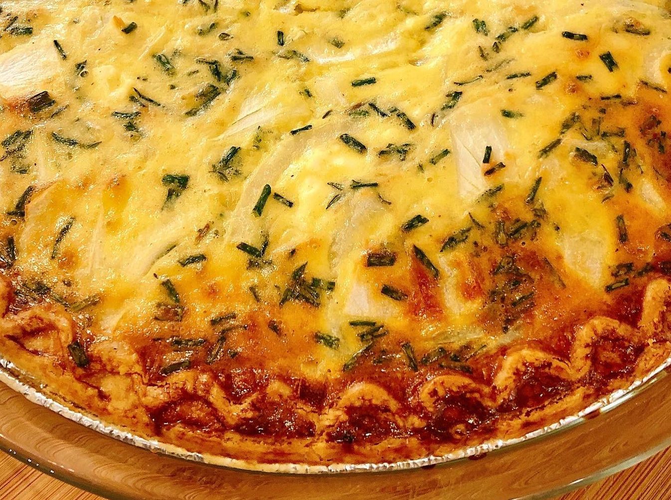 Sweet Onion and Herb Quiche