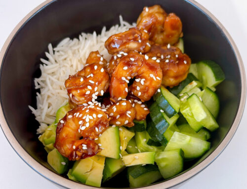Teriyaki Shrimp Sushi Bowl