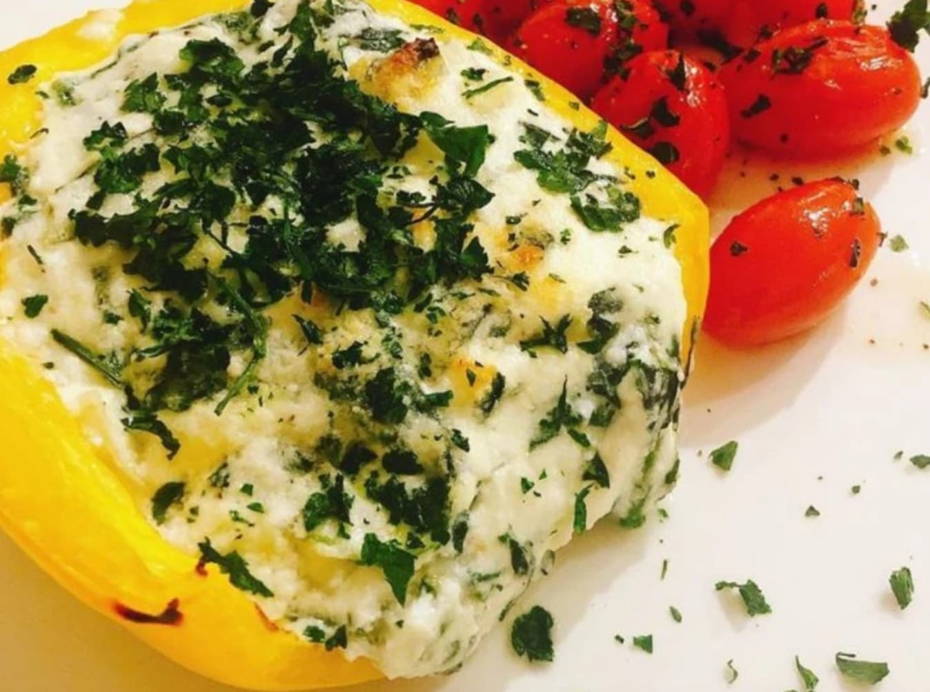Spinach Ricotta Stuffed Peppers
