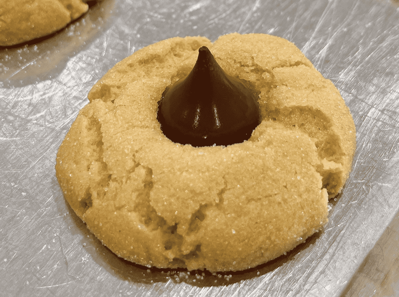 Chocolate Kiss Peanut Butter Cookie