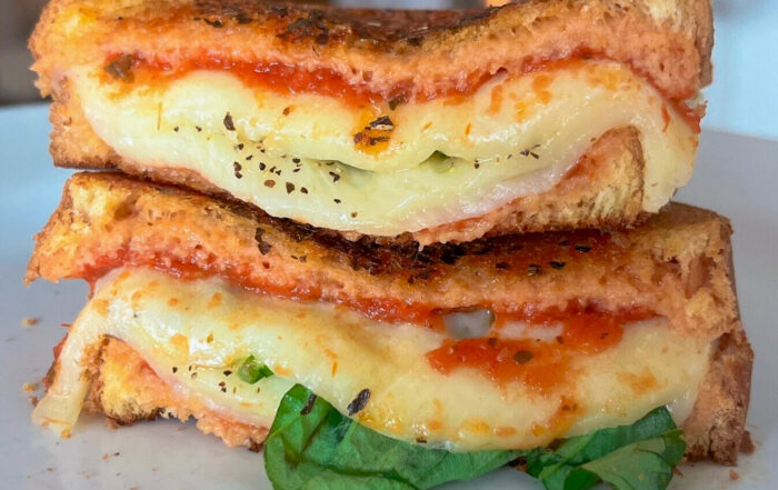 Pizza Margherita Grilled Cheese