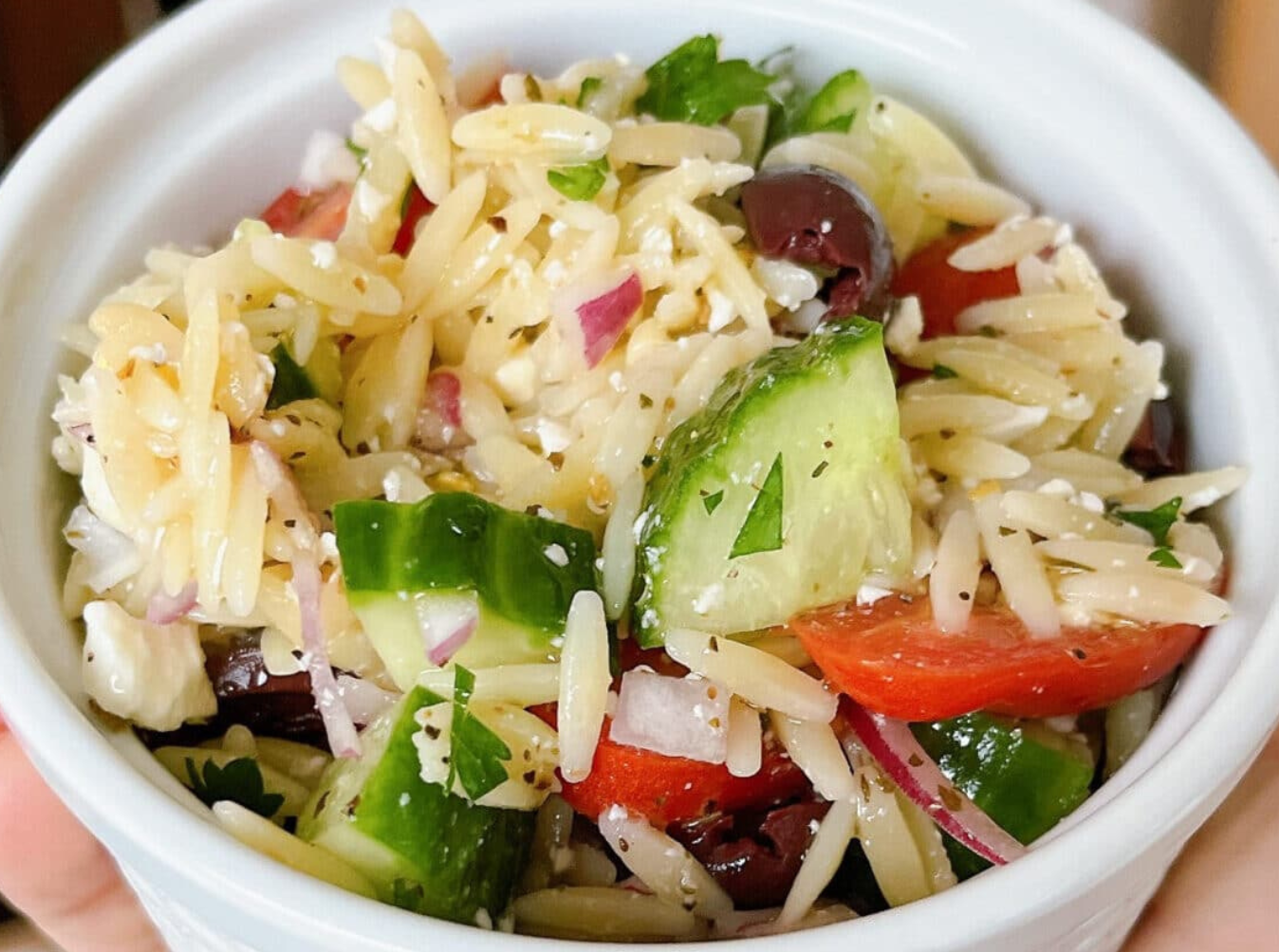 Greek Orzo Pasta Salad