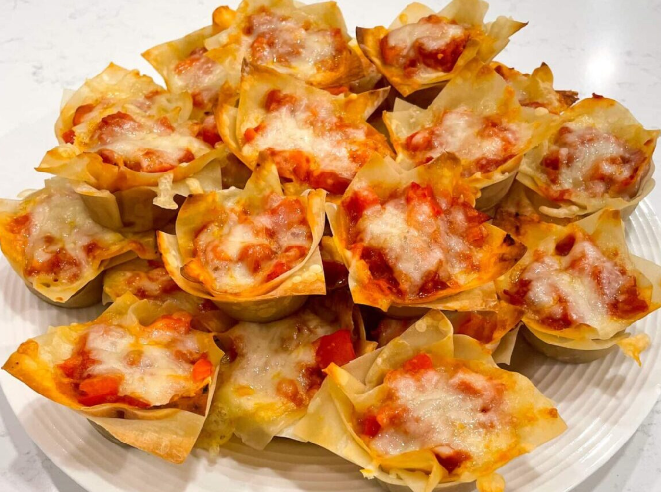 Pepperoni Pizza Cupcakes