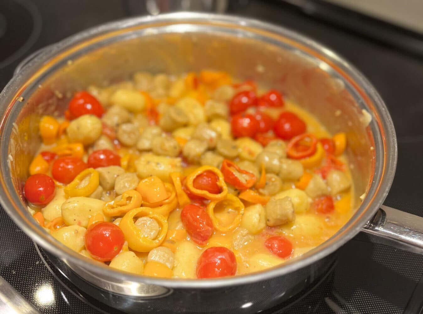 Fresh Gnocchi & Summer Squash with Tomatoes & Sweet Peppers 