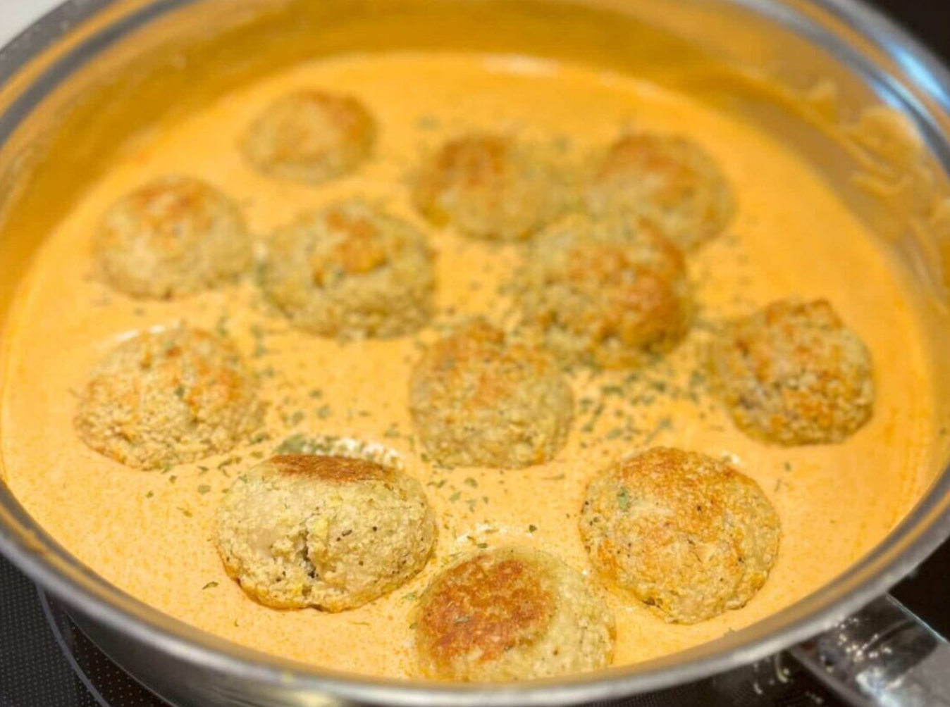Creamy Buffalo Chicken Meatballs