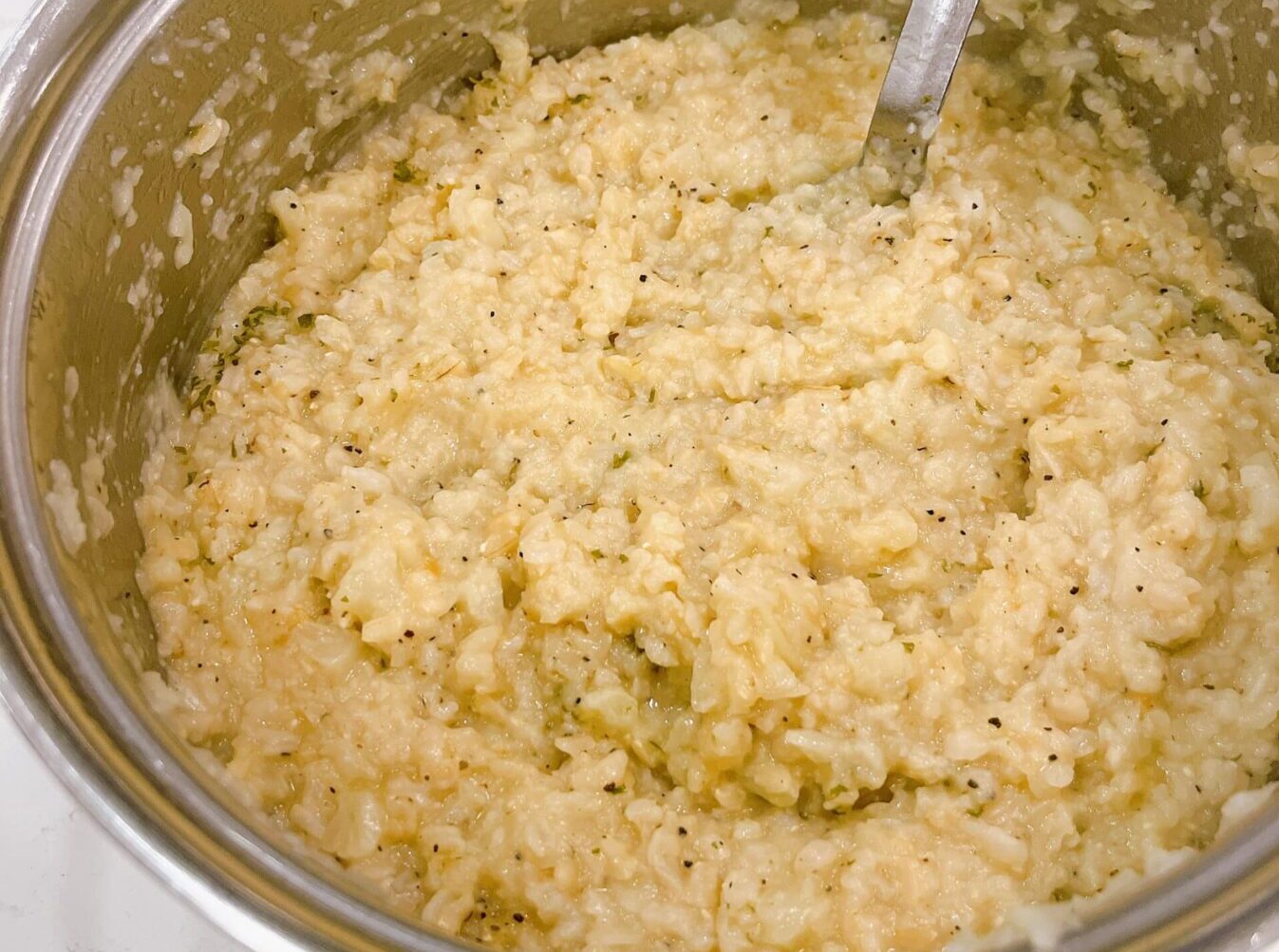 Creamy Cauliflower Garlic Rice