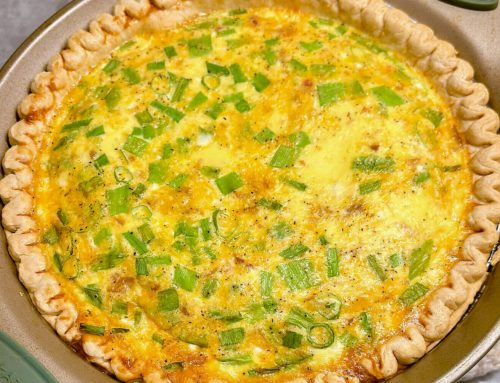 White Cheddar and Bacon Quiche