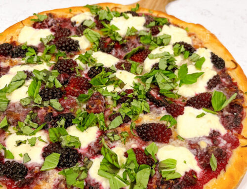 Blackberry Basil Ricotta Pizza