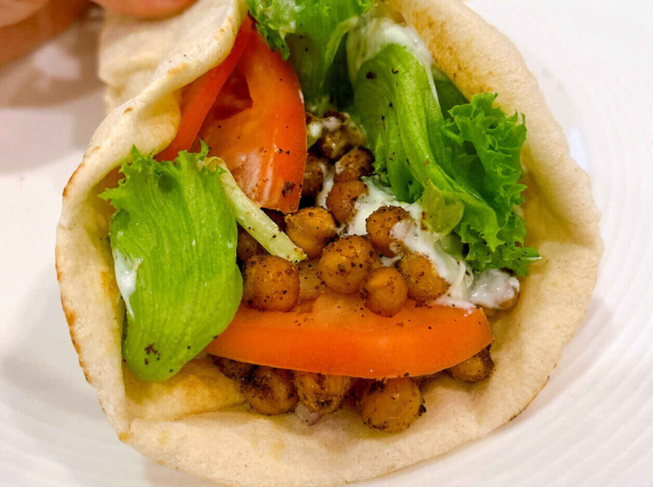 Roasted Chickpea Gyros