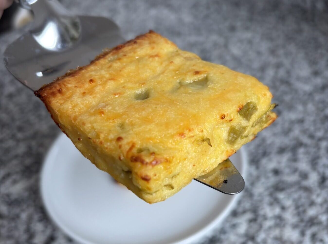 Green Chile Cheese Squares