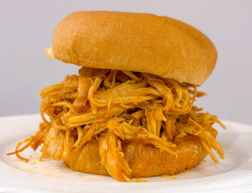 Slow Cooker Hot Honey Chicken Sandwiches