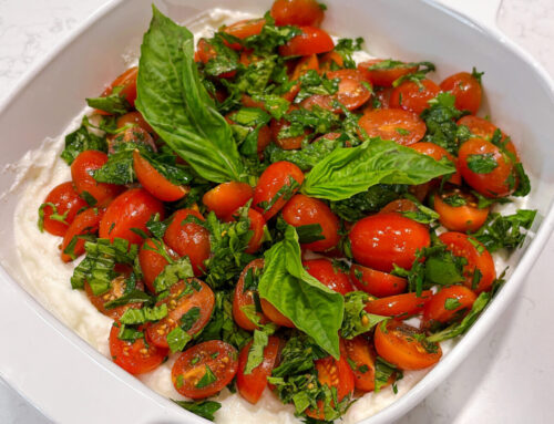 Savory Whipped Cottage Cheese and Tomatoes Bowl