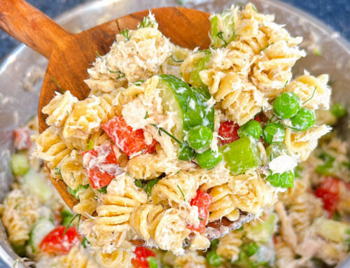 Healthy Tuna Pasta Salad with Peas