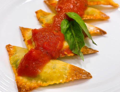 EASY Three Cheese Baked Ravioli