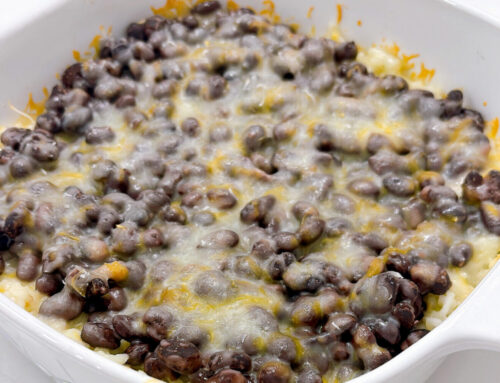 Cheesy Black Beans and Rice