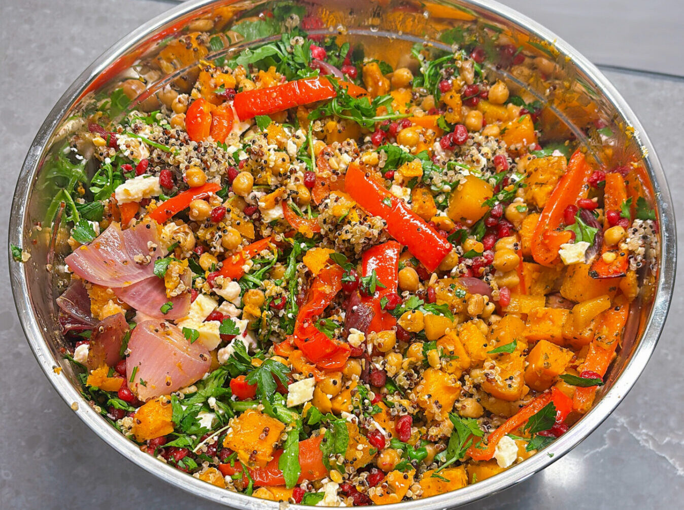 Winter Mediterranean Quinoa Bowl