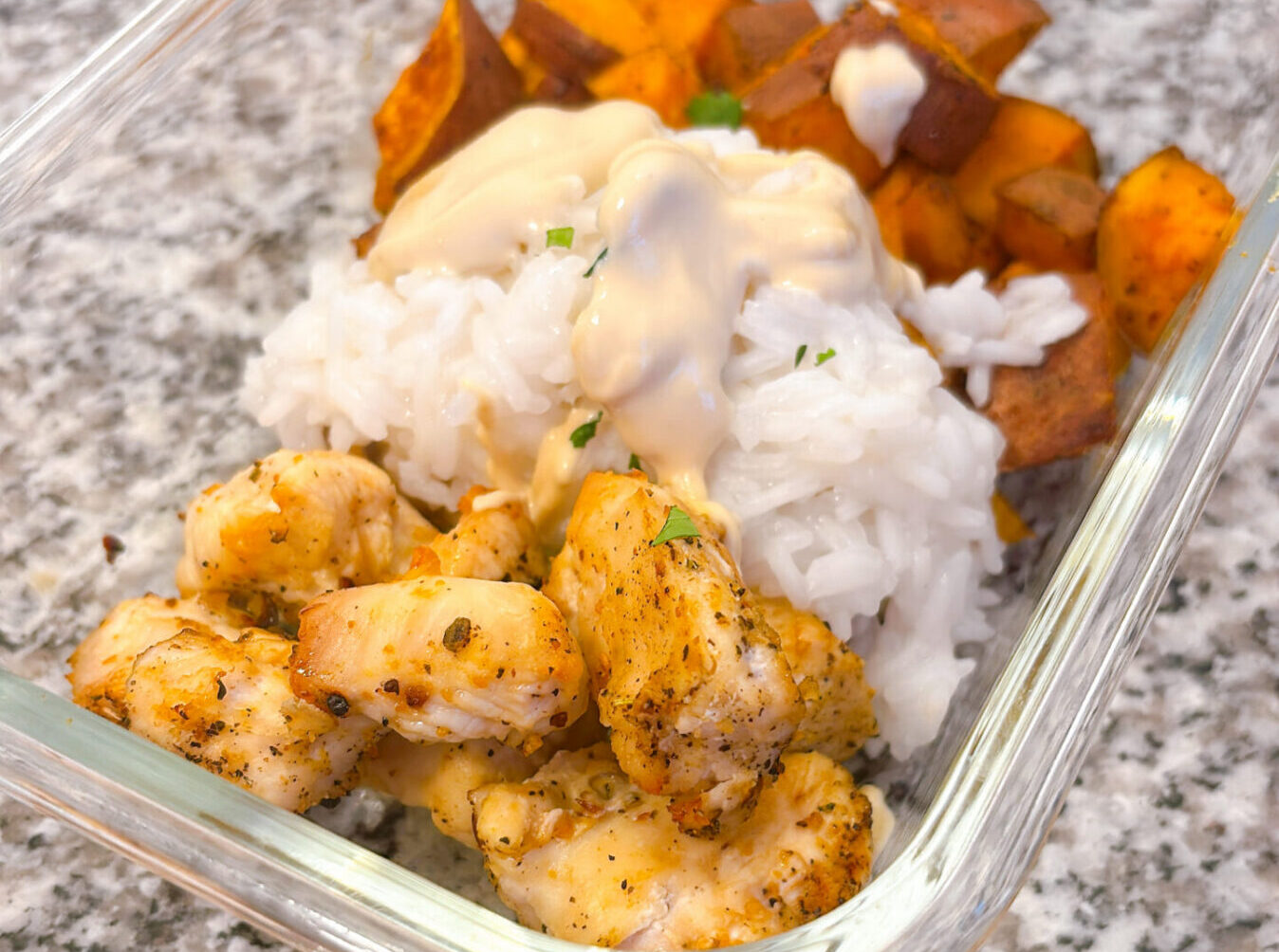 Chicken & Sweet Potato Rice Bowl