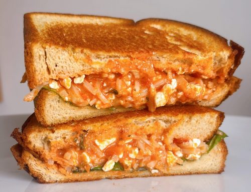 Pizza Cottage Cheese Grilled Cheese