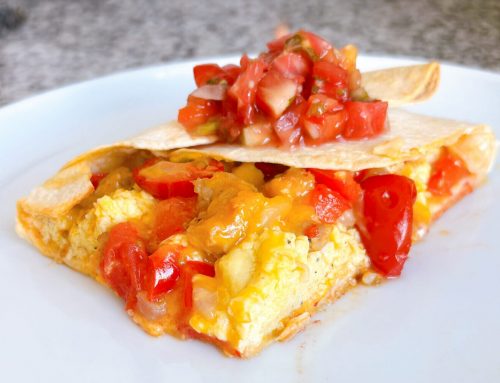 Breakfast Sheet Pan Quesadilla