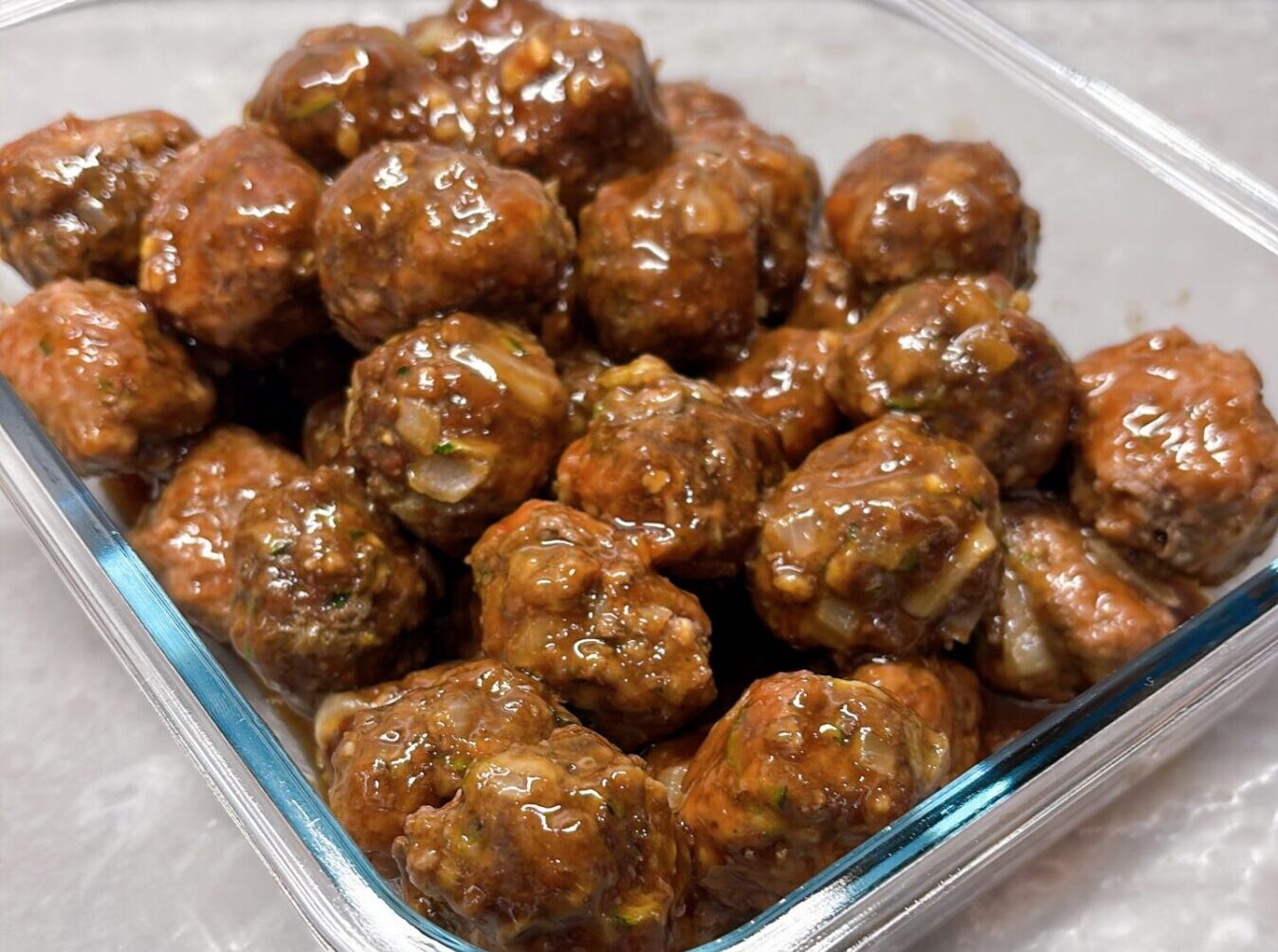 Oven Baked Honey Garlic Meatballs